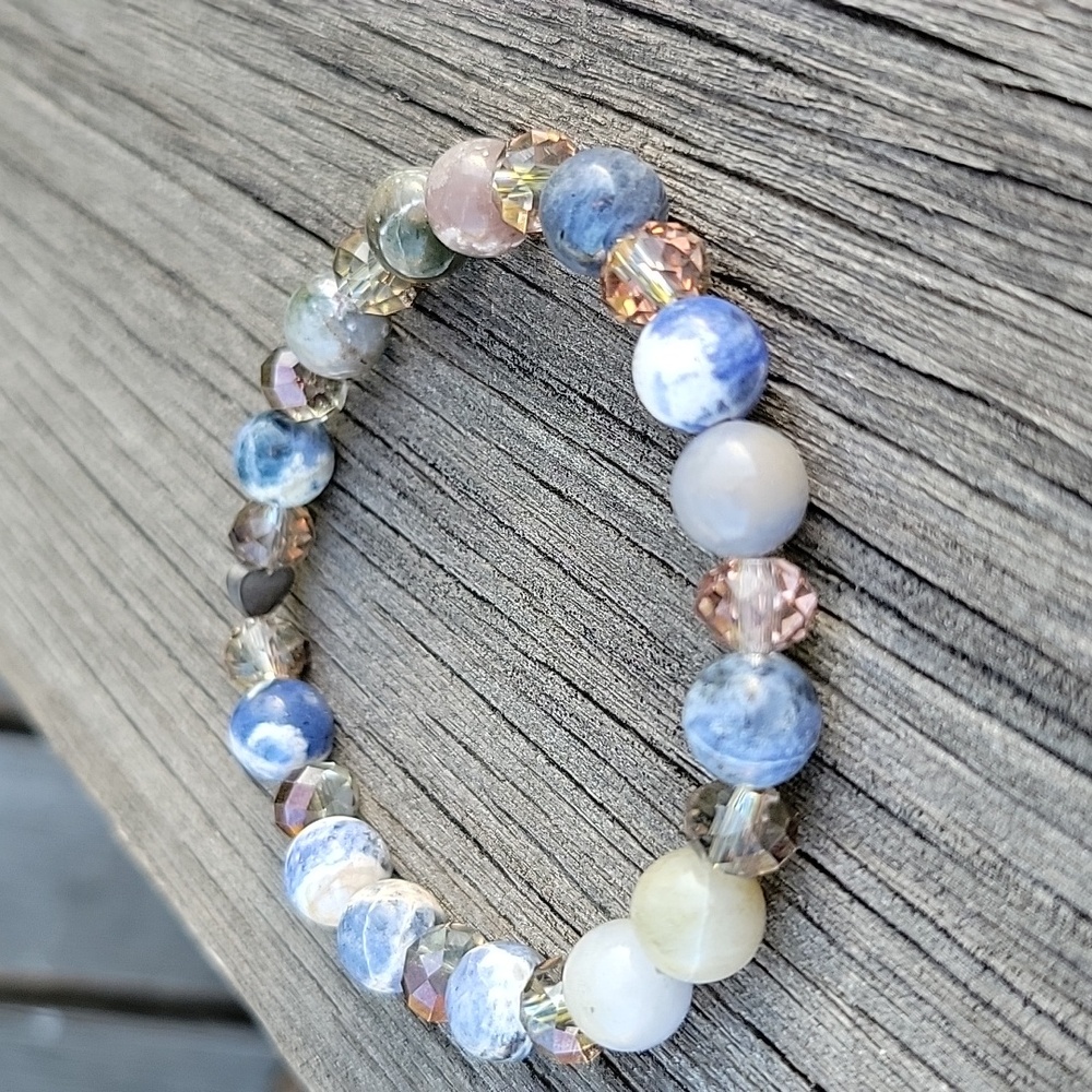 Flower Sodalite Bracelet